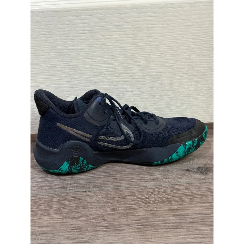 Nike Renew Elevate 2 Basketball Shoes Navy Blue Teal Marbled CW3406-402 Mens 8